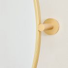 Metal Frame Pivot Oval Wall Mirror - 26"