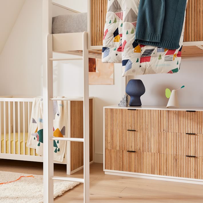 fisher price quinn vintage grey dresser Caden 6-in-1 Convertible Crib with Trundle Drawer