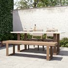 Portside Outdoor Concrete Dining Table (72"&ndash;86")