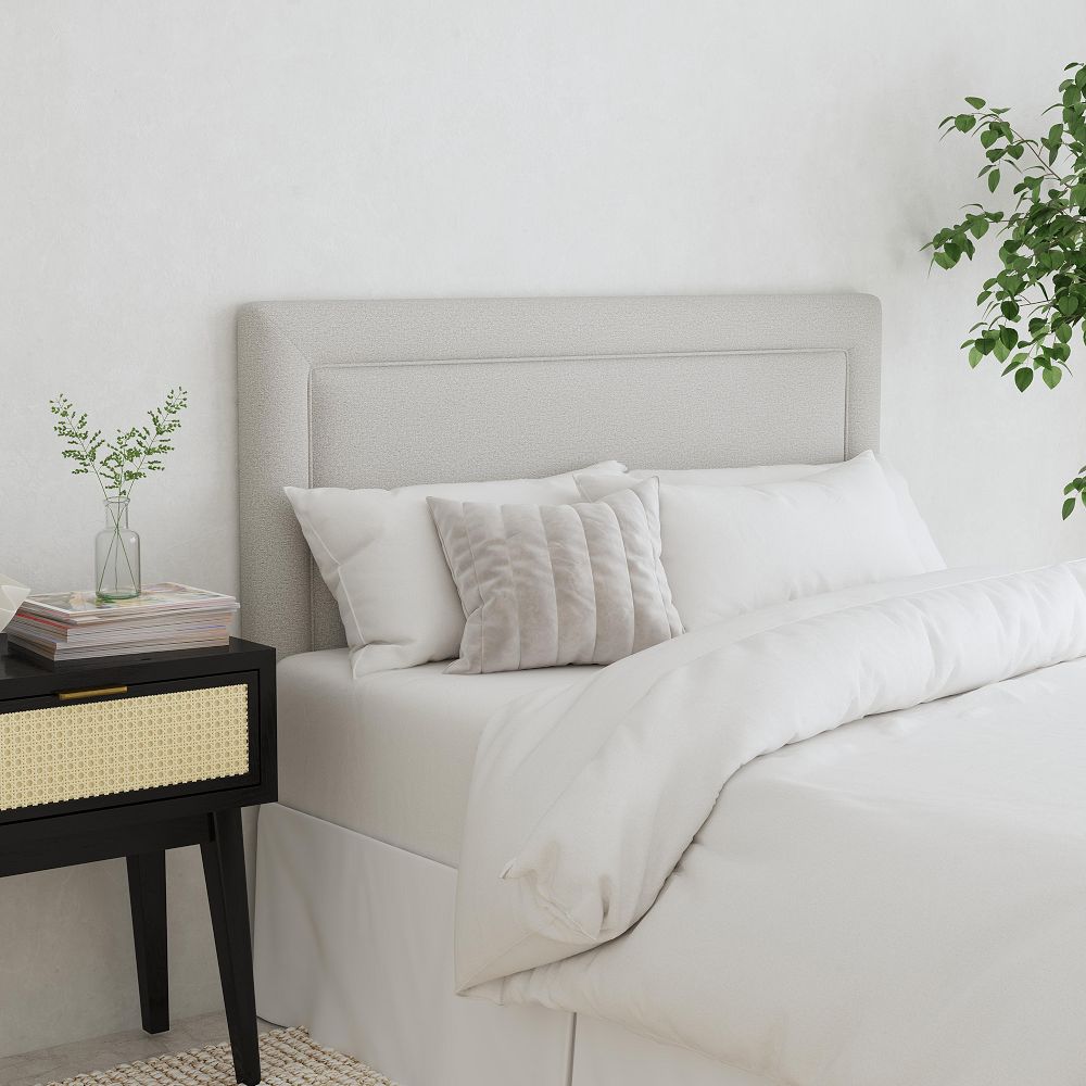 Upholstered Bordered Headboard by West Elm