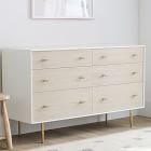 Kids Modernist 6-Drawer Dresser (56") - White