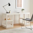 Parsons Open Storage Shelves &amp; Desk Set (62")
