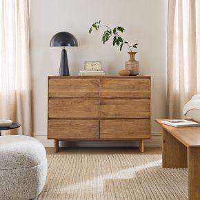 Anton Solid Wood Narrow 6-Drawer Dresser | West Elm