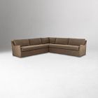 Delara Slipcover L-Shaped Sectional (124")
