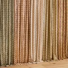 Pierce &amp; Ward Floral Grid Curtain