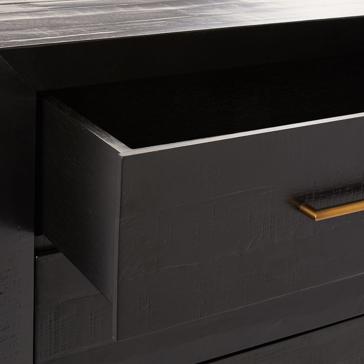7 drawer dresser black Sikaic 7 Drawer Tall Dresser, Vertical Storage Chest of Drawers for Bedroom, Modern Furniture, Black