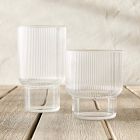 Fluted Acrylic Drinking Glasses