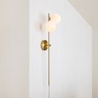 Staggered Glass 2-Light Plug-In Sconce (40")