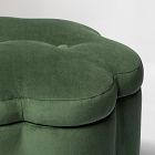 Upholstered Flower Storage Ottoman