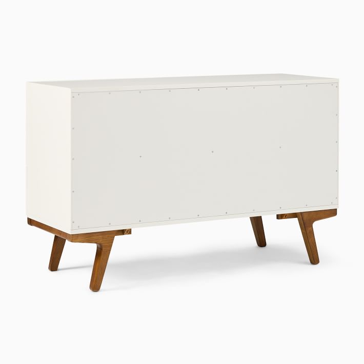 west elm white dresser Kids Modernist 6-Drawer (56") - based White paint and 100% water SOLD-Modern white painted 3-drawer wood