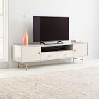 Modernist Wood &amp; Lacquer Media Console (68"&ndash;80")
