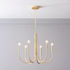 Open Box: Swoop Arm Chandelier (25") - Antique Brass