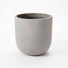Open Box: Radius Ficonstone Indoor/Outdoor Planter, Large (21.7"D x 22.4"H) - Storm Gray