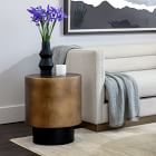 Modern Steel Side Table (18")