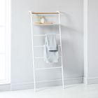 Yamazaki Leaning Clothes + Towel Rack with Shelf