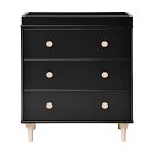 Babyletto Lolly 3-Drawer Narrow Dresser with Removable Topper (33")