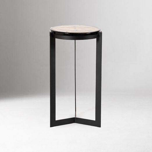 Gavrin Cast Glass Side Table (20") by West Elm