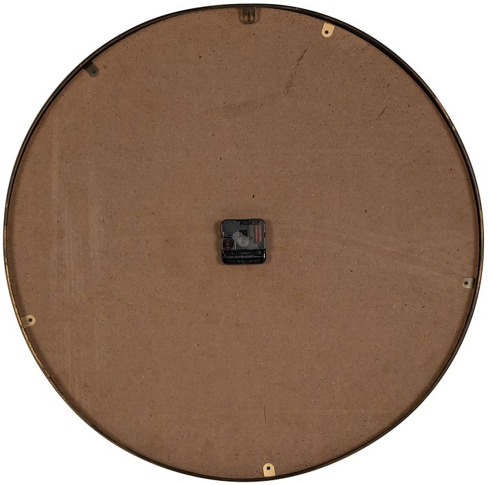 Maze Wall Clock, Gold Metal, 24