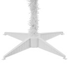 Pre-Lit Faux White Iridescent Tinsel Christmas Tree (4')