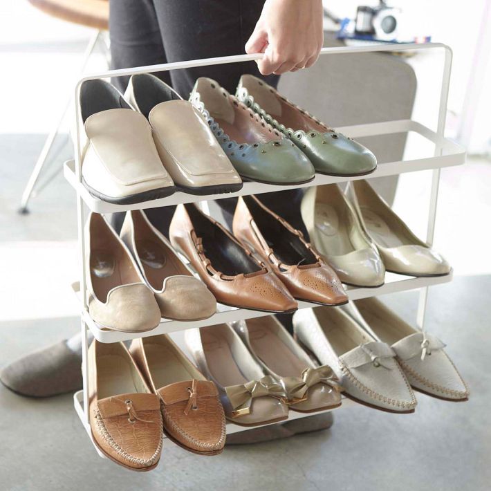 Yamazaki Tower Shoe Rack Wide Organizer | West Elm