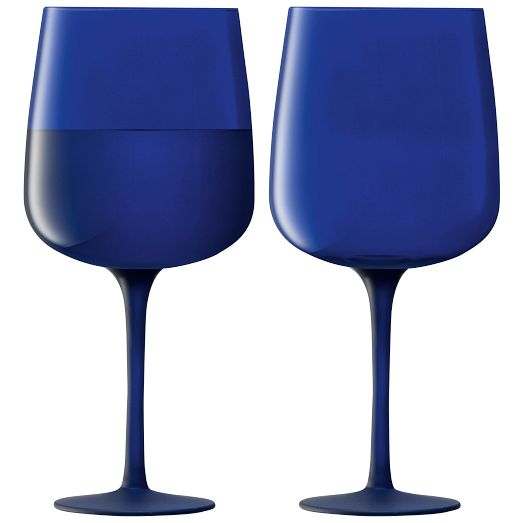 Arc Contrast Wine Glasses (Set of 4) by West Elm