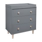 Babyletto Lolly 3-Drawer Narrow Dresser with Removable Topper (33")