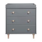 Babyletto Lolly 3-Drawer Narrow Dresser with Removable Topper (33")