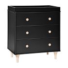 Babyletto Lolly 3-Drawer Narrow Dresser with Removable Topper (33")