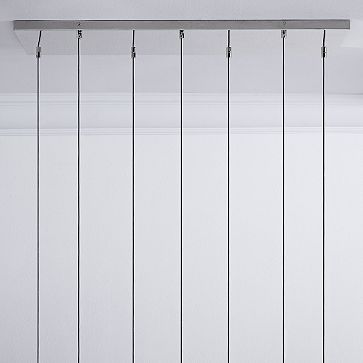 7-Light Chandelier - Polished Nickel