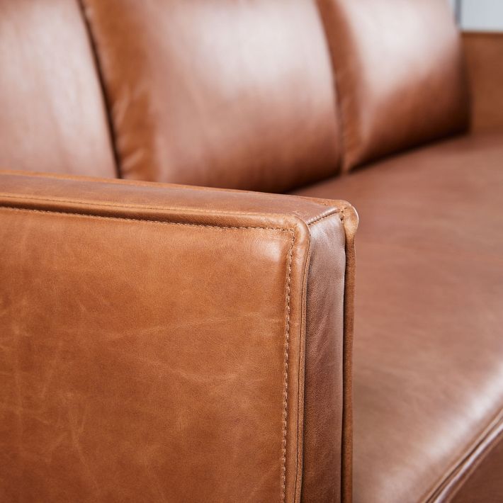 Axel Leather 2-Piece Reversible Sectional (89