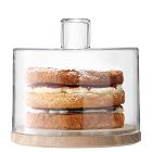 Lotta Cake/Cheese Dome Glass & Ash Wood | West Elm