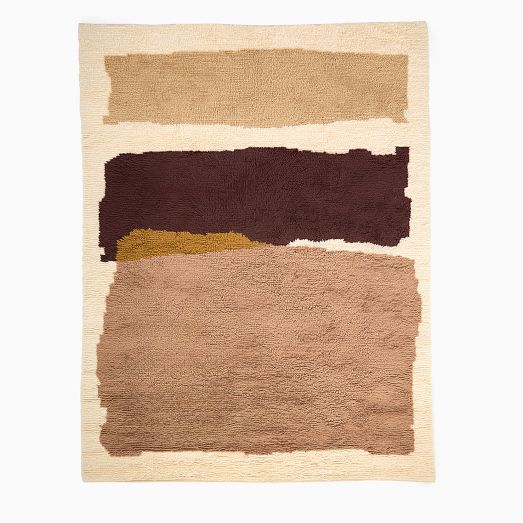 Block Art Shag Wool Rug by West Elm