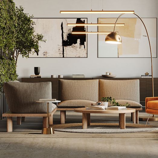 Boardwalk Corner Sectional w/ Table by West Elm
