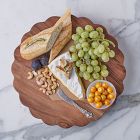 Scalloped Wood Trivet Riser