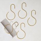 Quiet Town Shower Curtain Rings - Brass