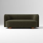 Open Box: Laurent Sofa (76") - Performance Distressed Velvet Juniper, Cool Walnut