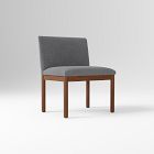 Open Box: Hargrove Armless Single Banquette - Performance Coastal Linen Pewter, Cool Walnut
