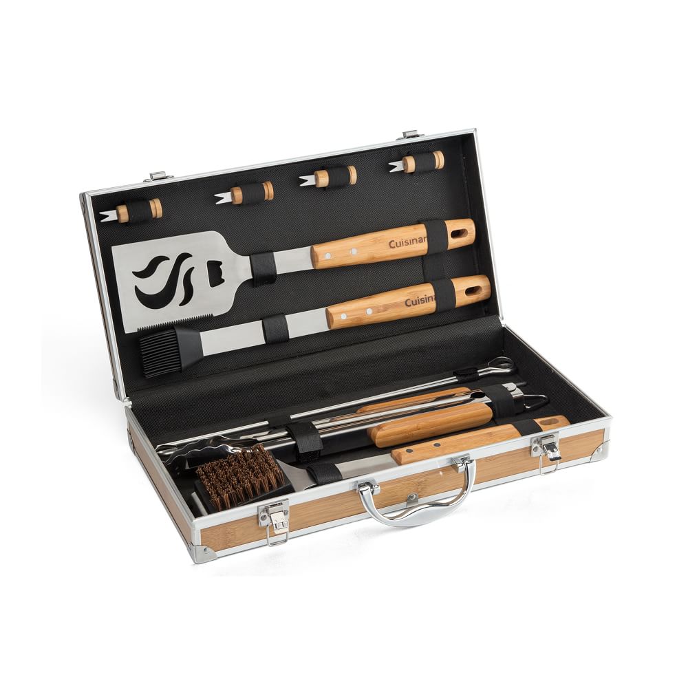 Cuisinart 13-Piece Grill Tool Set - Bamboo