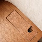 Emma Chamberlain Wingback Bed with Charging Nightstands