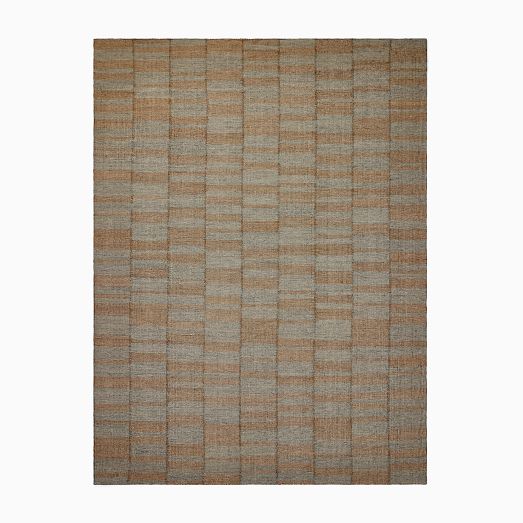 Melange Grid Flatweave Wool Rug by West Elm