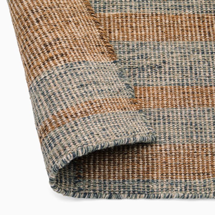 Melange Grid Flatweave Wool Rug | West Elm