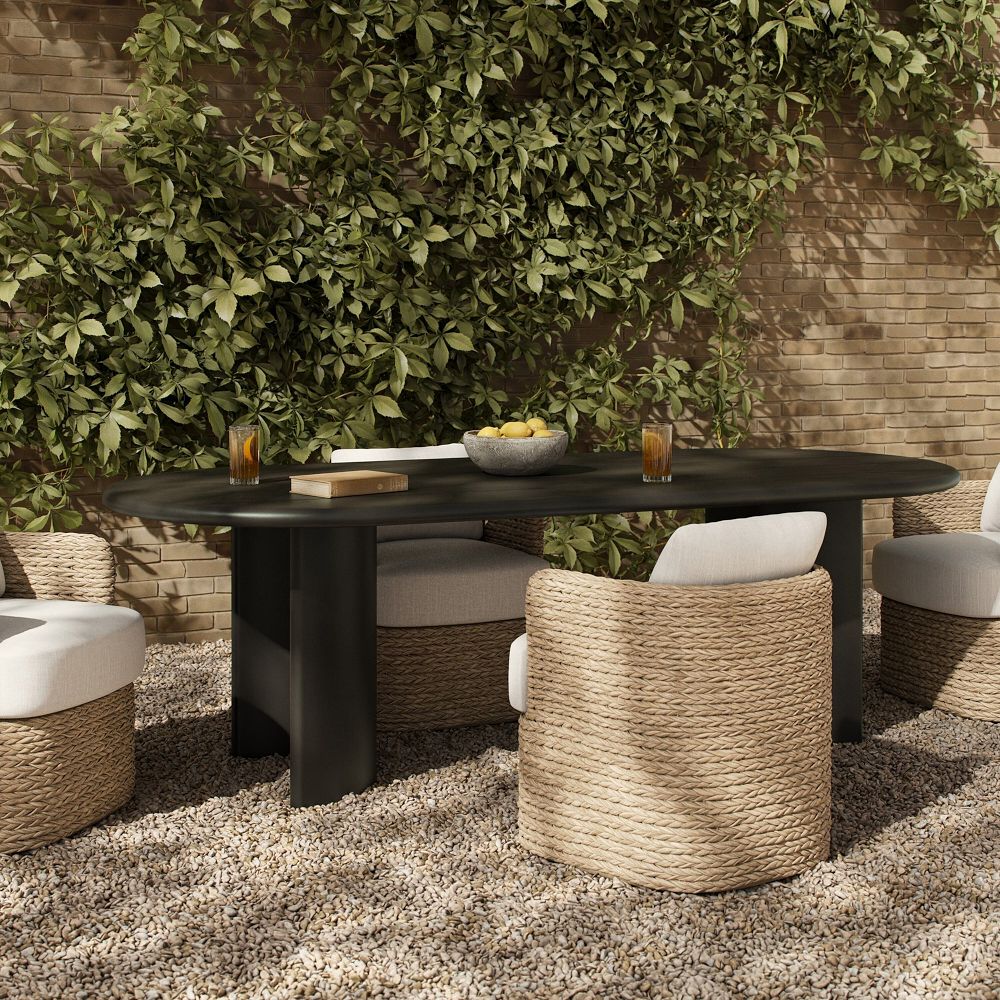 Ellsworth Outdoor Metal Dining Table (94") by West Elm