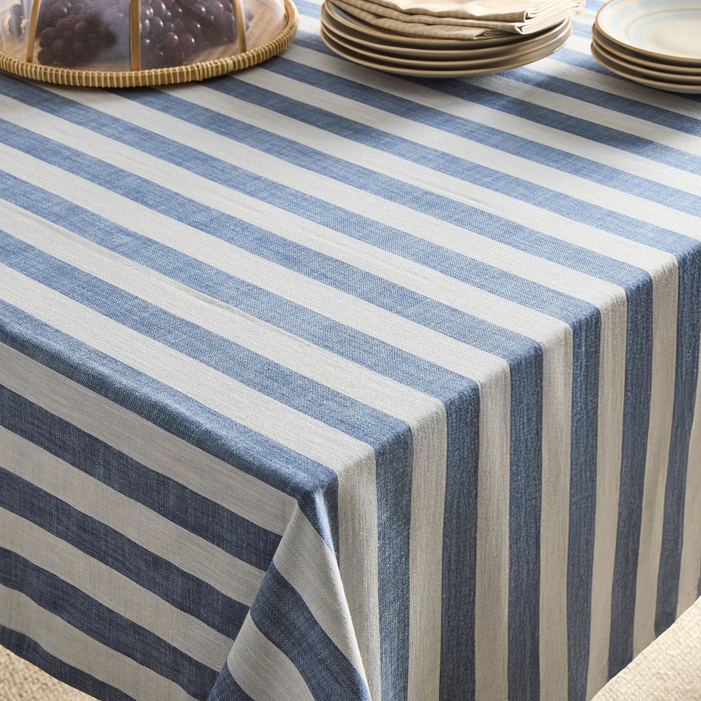 Cabana Stripe Cotton Tablecloth