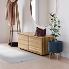 Open Box: Anton Solid Wood Entryway Bench - Cerused White