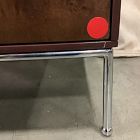 Open Box: Broome Lacquer &amp; Burl Media Console (72") - Rojo Marron, Chrome