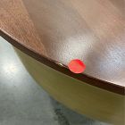 Open Box: Drum Storage Coffee Table (32") - Walnut and Antique Brass