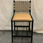 Open Box: Dunham Counter Stool (26.5") - Ludlow Leather Sesame, Sand Straps, Black