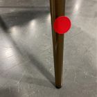 Open Box: Finley Low-Back Dining Chair (Set of 2) - Performance Distressed Velvet Sand, Champagne Bronze