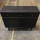 Open Box: Keira Solid Wood Narrow 7-Drawer Dresser (48") - Black