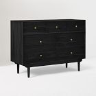 Open Box: Keira Solid Wood Narrow 7-Drawer Dresser (48") - Black